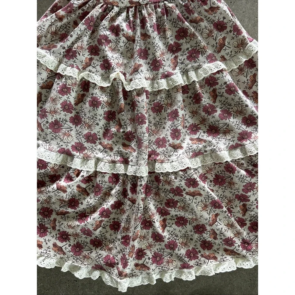 Love + Grow Floral Maxi Dress Girls Size‎ 2T Tiered VGUC
